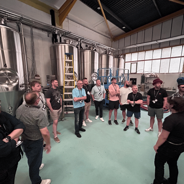 Liverpool: Brewery Bus Tour with 12 Beer and Pizza - The first brewery stops: short visits with different purposes