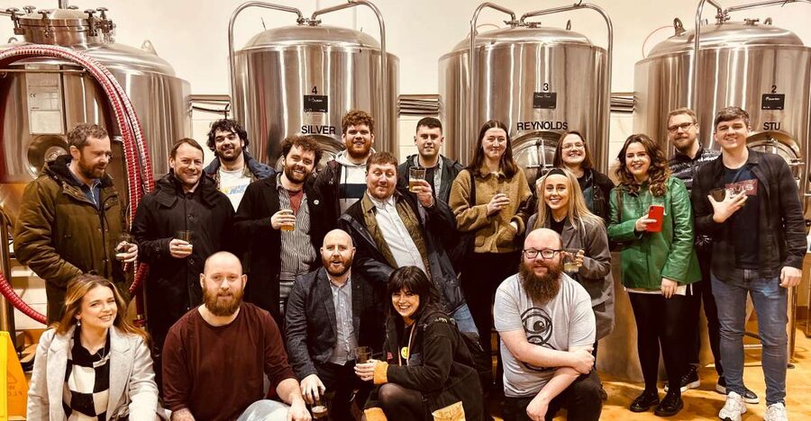 Liverpool: Brewery Bus Tour with 12 Beer and Pizza - Eight to twelve beers, not eight to twelve full pints