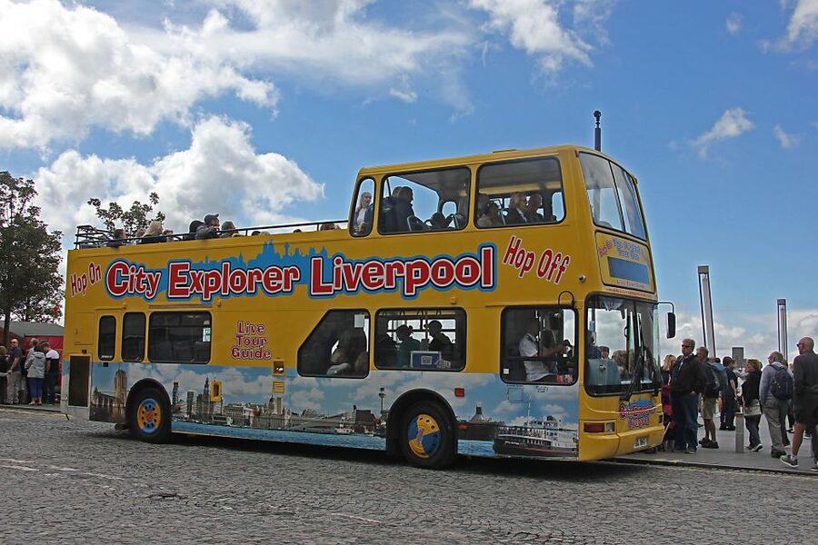 Liverpool City Explorer 24 hour hop-on hop-off Bus Tour - Adelphi Hotel, Philharmonic Pub, and St Luke’s