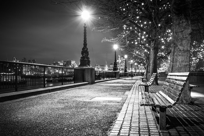 London by Night Bus Tour with Christmas Lights and Live Guide - Trafalgar Square and the Norwegian tree