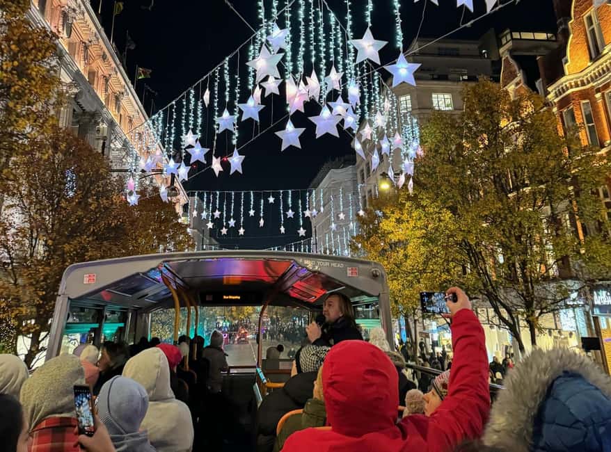 London: Christmas Lights Bus Tour With Live Guide - Starting points near the London Eye, Victoria, or Green Park