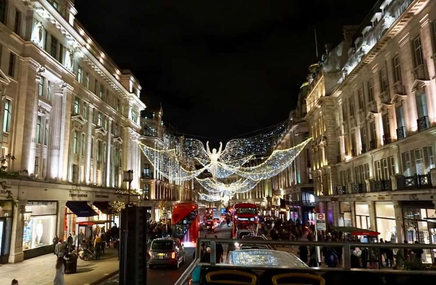 London: Christmas Lights Open-Top Bus Tour - A one-hour ride through London after dark