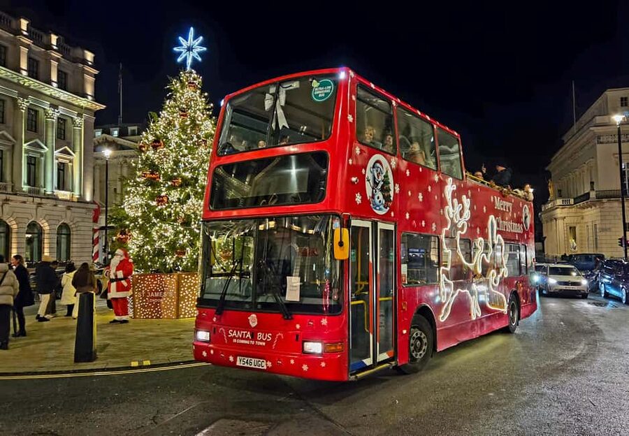 London: Christmas Lights Santa Sleigh Open-Top Tour - What this London Christmas bus ride is really like