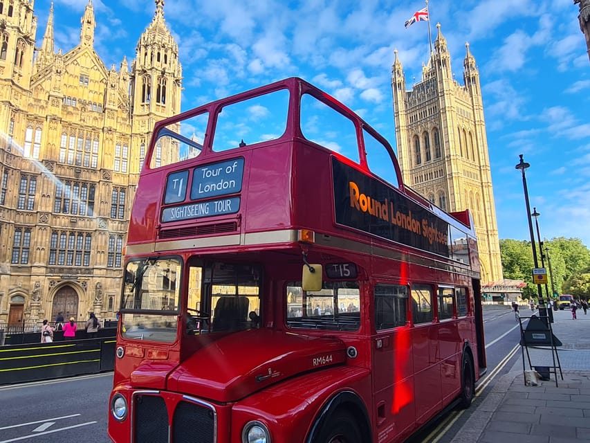 London: Guided Sightseeing Tour on a Vintage Open-Top Bus - Finishing at Piccadilly Circus