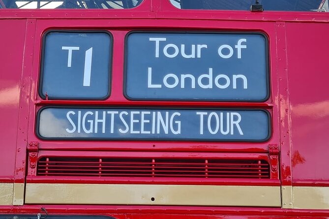 London: Guided Sightseeing Tour on a Vintage Open-Top Bus - Starting near Embankment