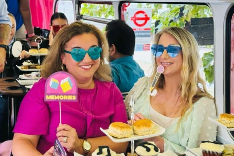 London: "Here We Go Again" Afternoon Tea Bus - Afternoon tea with a London view
