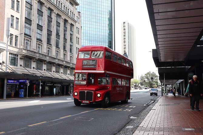 London Routemaster Double Decker Auckland Discovery - Karangahape Road from the top deck