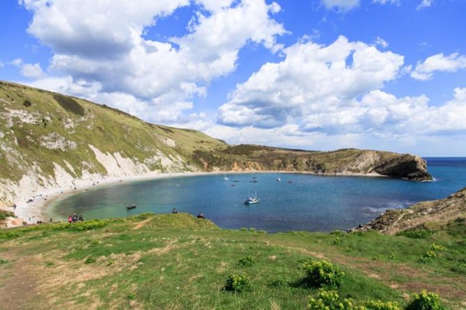 Lulworth Cove & Durdle Door Mini-Coach Tour from Bournemouth - Arriving at Durdle Door by the easier approach