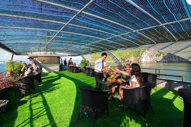 Luxury Halong Bay 1 Day on Cruises From Hanoi with Bus & Lunch - Sung Sot Cave and the need for steady legs