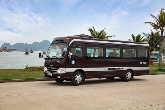 Luxury Limousine Bus transfer Ha Noi Old Quarter to Ha Long Bay - Arriving at Tuan Chau Harbor