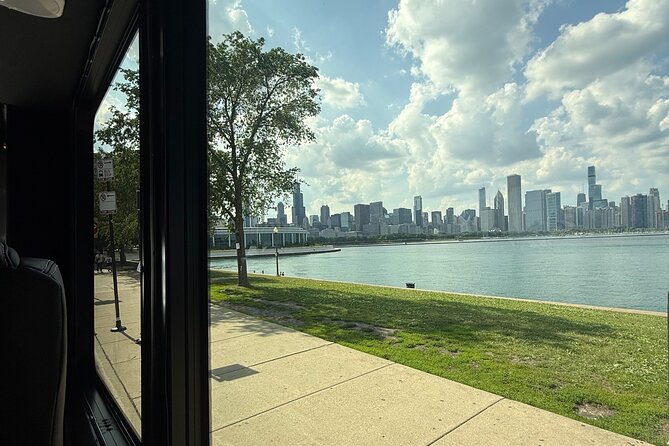 Luxury Minibus Chicago City Tour - Millennium Park and Cloud Gate from the road