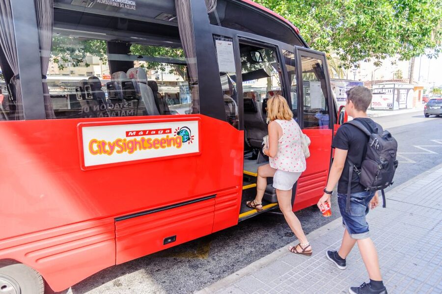 Malaga: City Sightseeing Hop-On Hop-Off Bus Tour - Gibralfaro and the Alcazaba stop