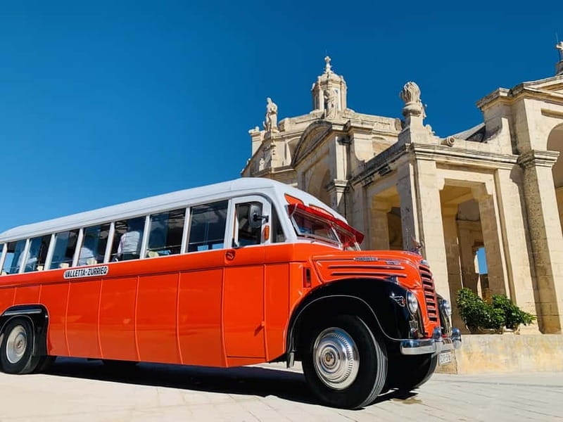 Malta: 5 hr Vintage Bus Tour - Mdina & Blue Grotto inc. food - Siġġiewi and the taste of Malta