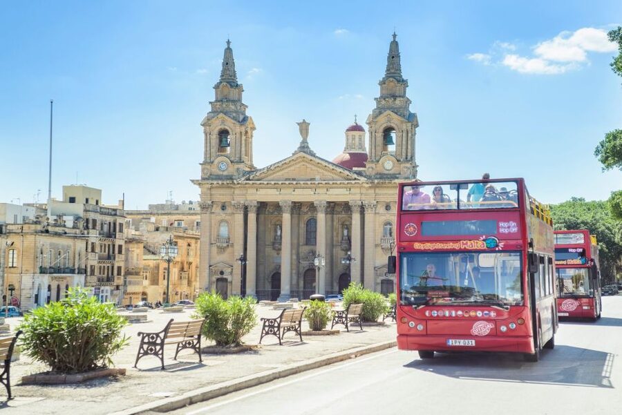 Malta: City Sightseeing HOHO Bus Tour & Optional Boat Tour - Two routes, one large island