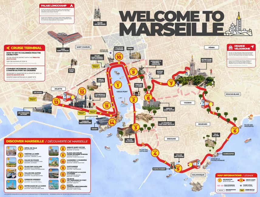 Marseille: City Sightseeing Hop-On Hop-Off Bus Tour - La Major Cathedral and the Mucem