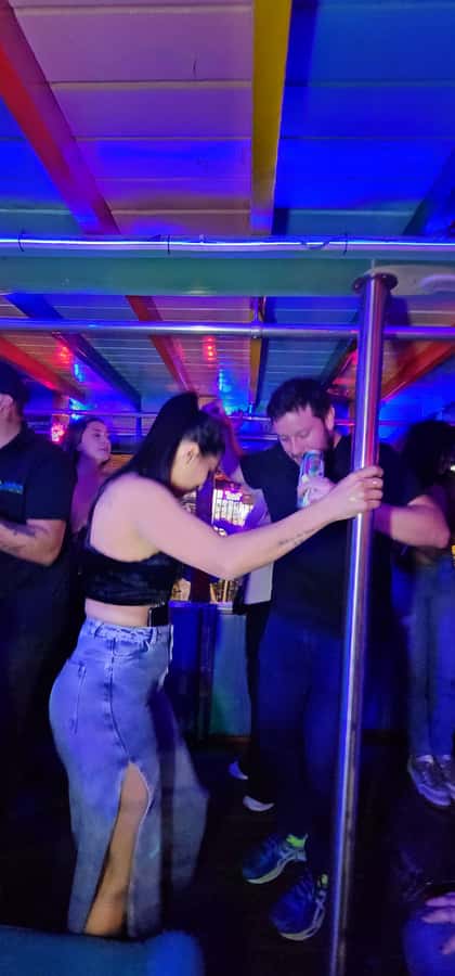 Medellin: Party Bus with DJ & Street Food Tastings - The Gilberto Echeverri Mejía Bridge photo stop