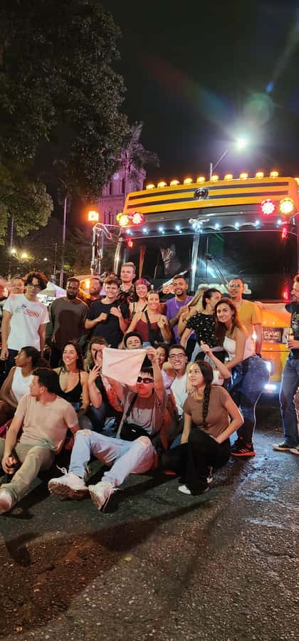 Medellin: Rumbero Party Bus with all the beer you can drink - A moving Medellin party with city views