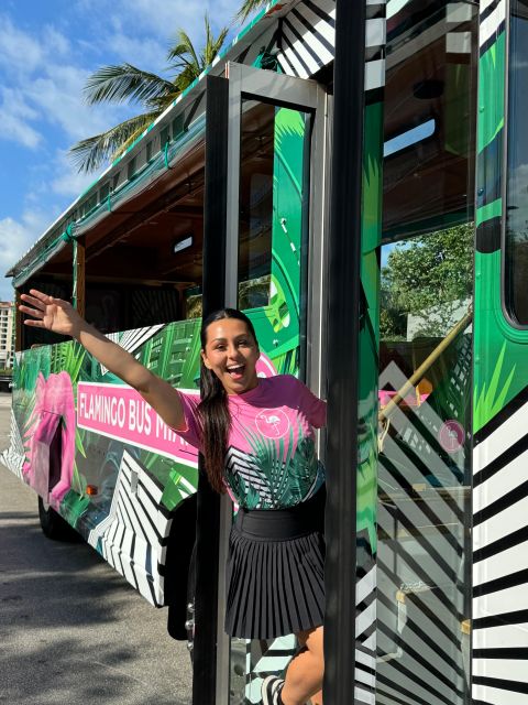 Miami Bus Tour Flamingo Open Air Trolley Bus Tours City Tour - The Miami Design District from the road