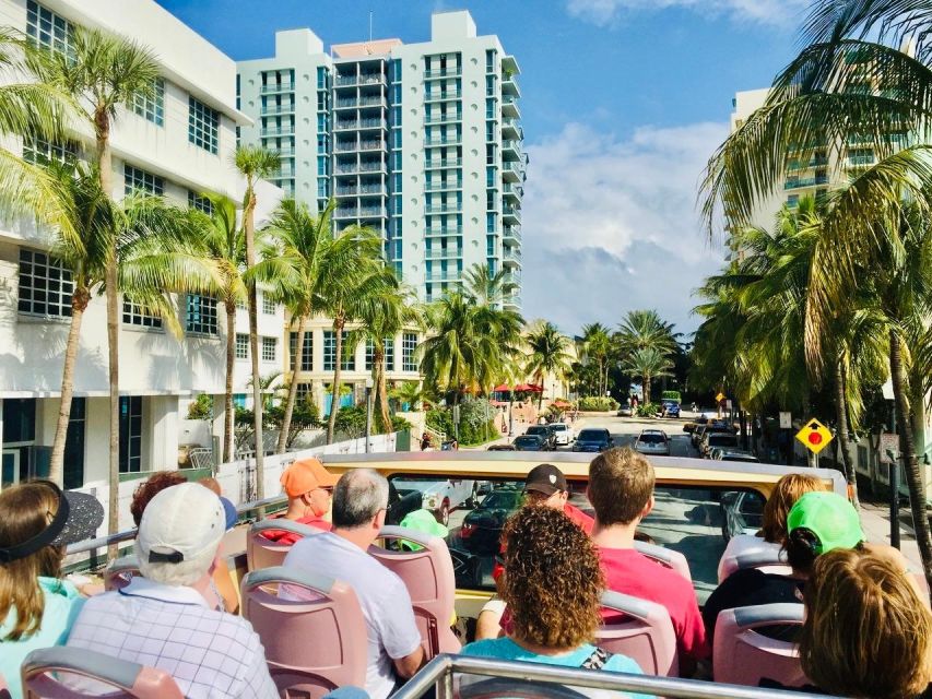 Miami: Double-Decker Bus Tour with Optional Boat Cruise - Timing, meeting point, and comfort