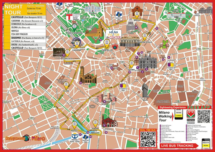 Milan: Night Tour by Bus - What the multilingual audio guide adds