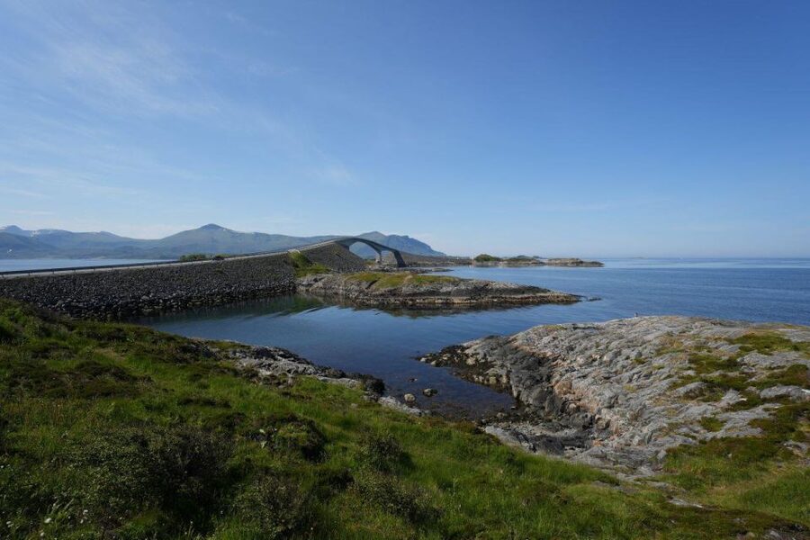 Molde: Atlantic Ocean Road & Varden Audio Guide Bus Tour - Across Malmefjorden toward the open coast