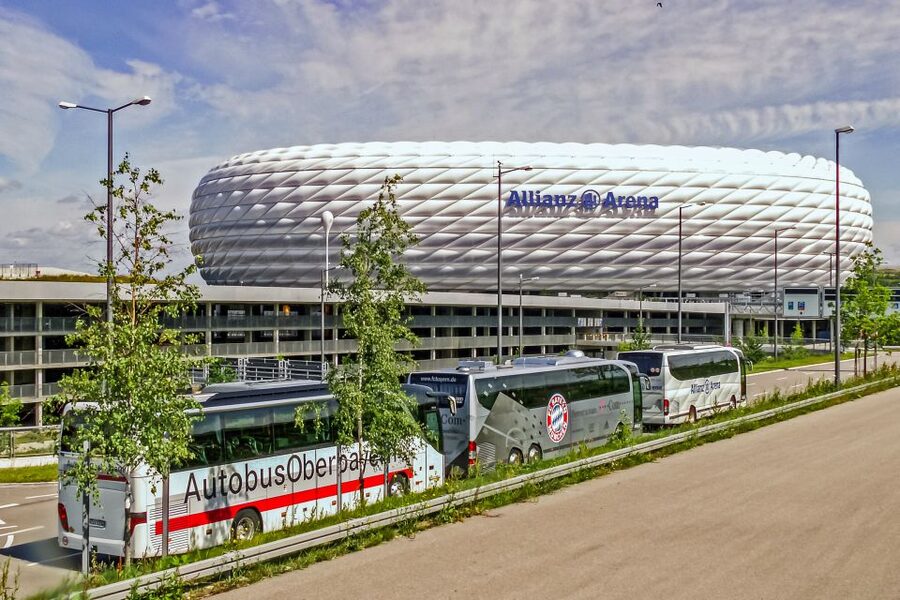 Munich: City Bus Tour & FC Bayern Munich Allianz Arena Tour - Reaching Allianz Arena in the north of Munich