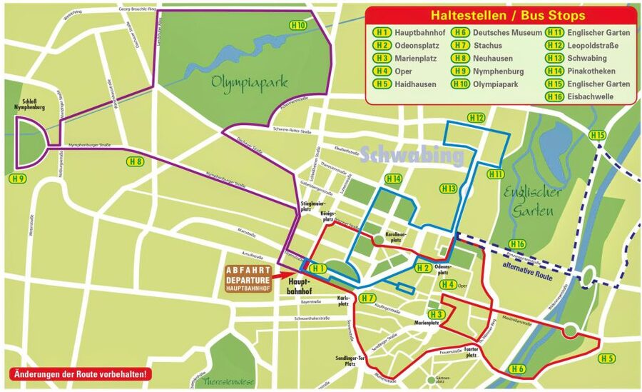 Munich Hop-On Hop-Off Tour: 1-Day or 2-Day Ticket - Key points to know before you ride