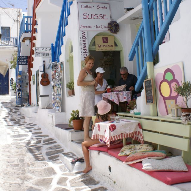 Mykonos: Half-Day City Walking Tour and Island Bus Tour - Three beach stops, three different moods