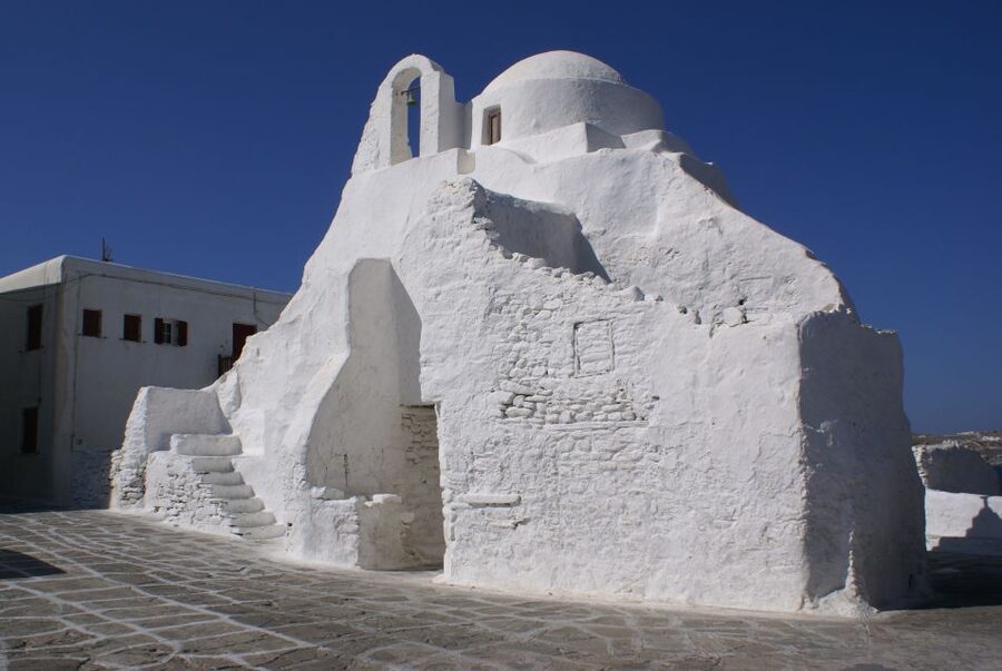 Mykonos: Half-Day City Walking Tour and Island Bus Tour - The final viewpoint over town