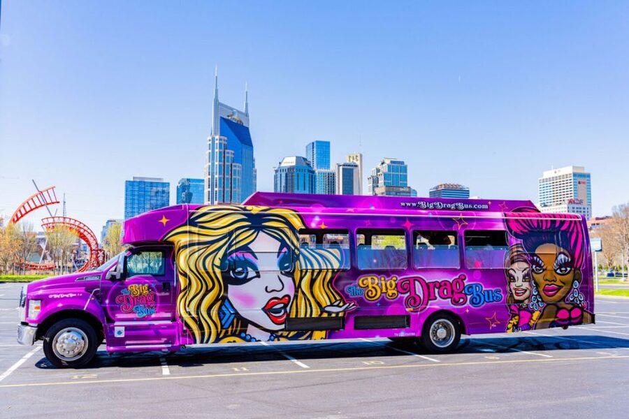 Nashville: Drag Queen Party Bus w/Games, Dancing & Drag Show - Music Row, Vanderbilt, SoBro, and Nissan Stadium