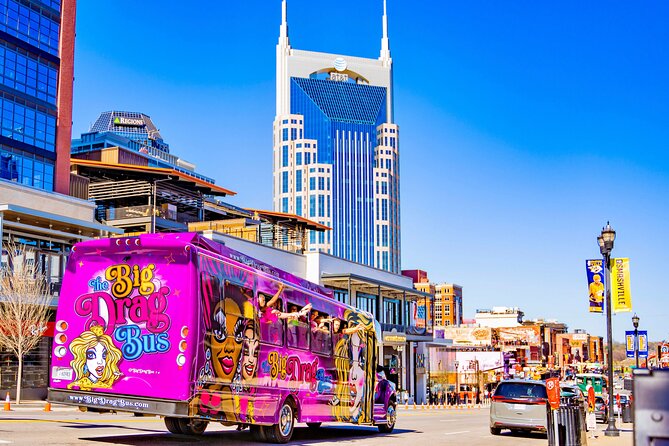 Nashville Party Bus with Drag Queen Hosts & Live Performances - The downtown route and its famous sights