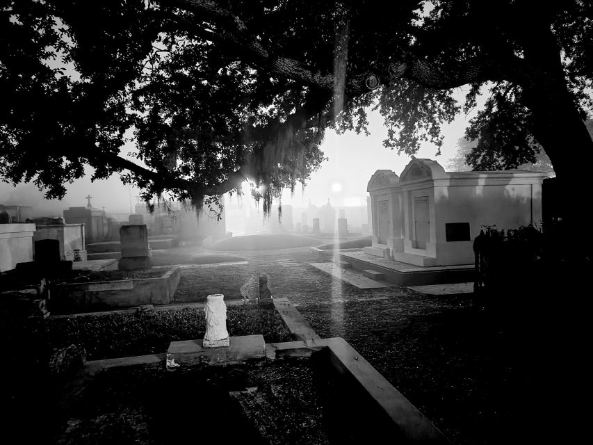 New Orleans: Cemetery Bus Tour At Dark with Exclusive Access - Riding through New Orleans after dark