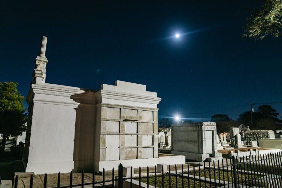 New Orleans: Cemetery Bus Tour At Dark with Exclusive Access - Charity Hospital Cemetery and the limits of access