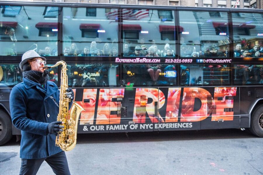 New York City: The Ride Interactive Bus Tour - What happens during the 65 to 75 minutes