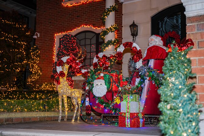 NYC: Holiday Lights and Dyker Heights Luxury Bus Tour - Walking Through Dyker Heights Christmas Displays