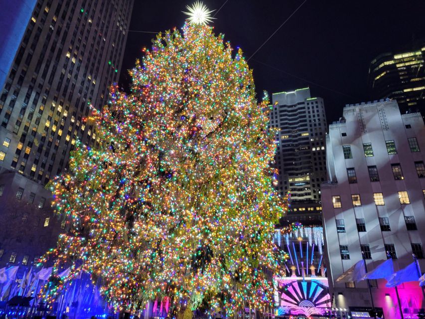 NYC: Holiday Lights Guided Bus Tour - Hudson Yards and two million lights