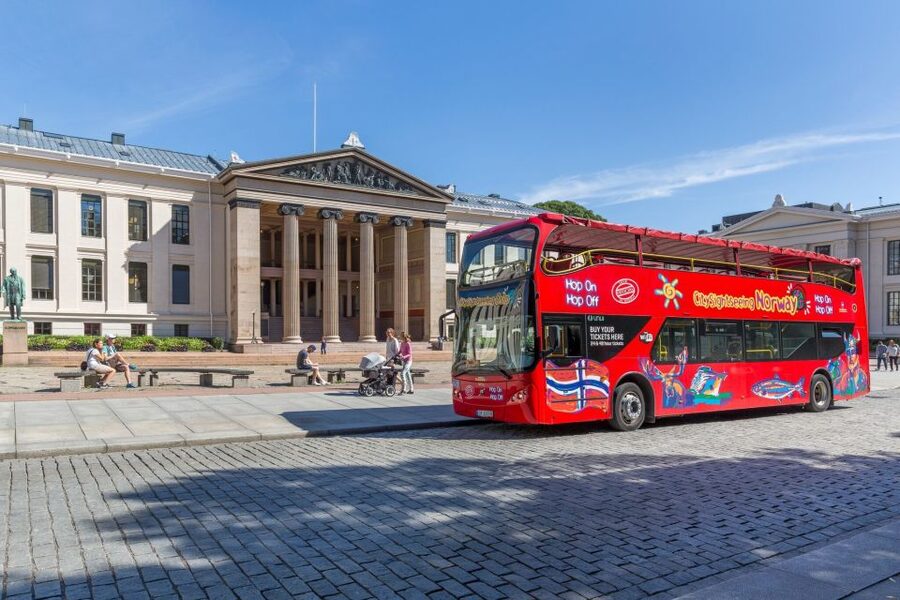 Oslo: City Sightseeing Hop-On Hop-Off Bus Tour - Audio commentary, headphones, and the view from the upper deck