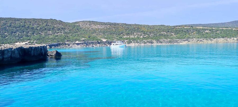 Pafos,Blue Lagoon,Latchi,day trip, coach boat+waterslide. - The EDRO III wreck and banana plantations