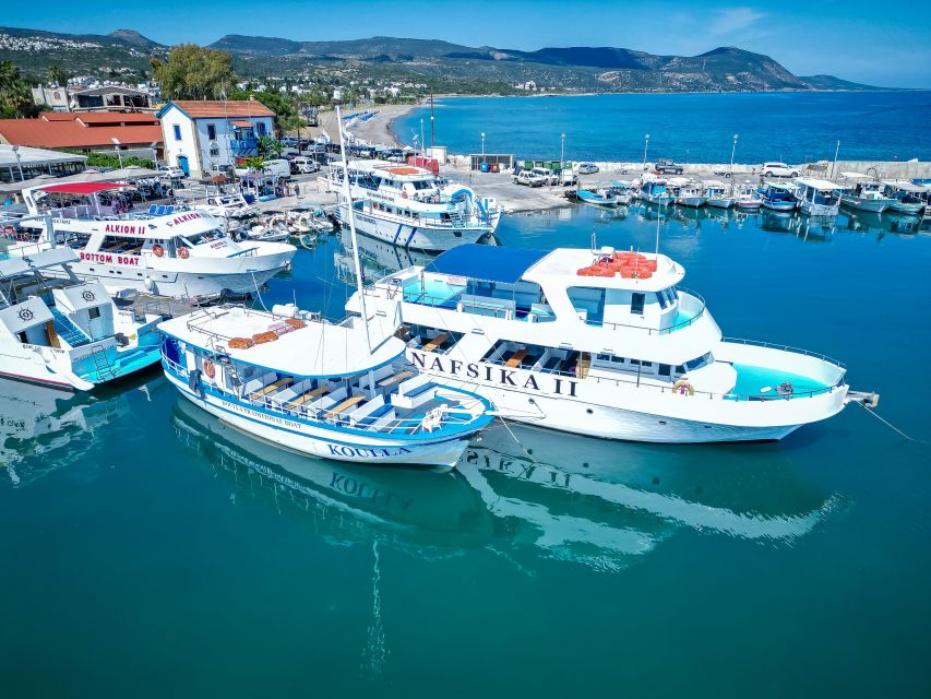 Paphos/Akamas: Blue Lagoon Bus & Boat Tour with Water Slide - Swimming at the Blue Lagoon