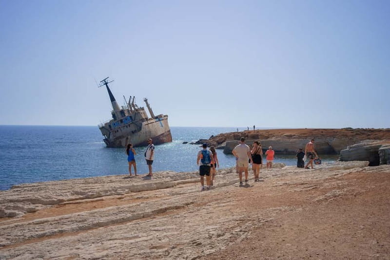 Paphos/Akamas: Blue Lagoon Bus & Boat Tour with Water Slide - Aphrodite’s Baths and the old stories of the coast