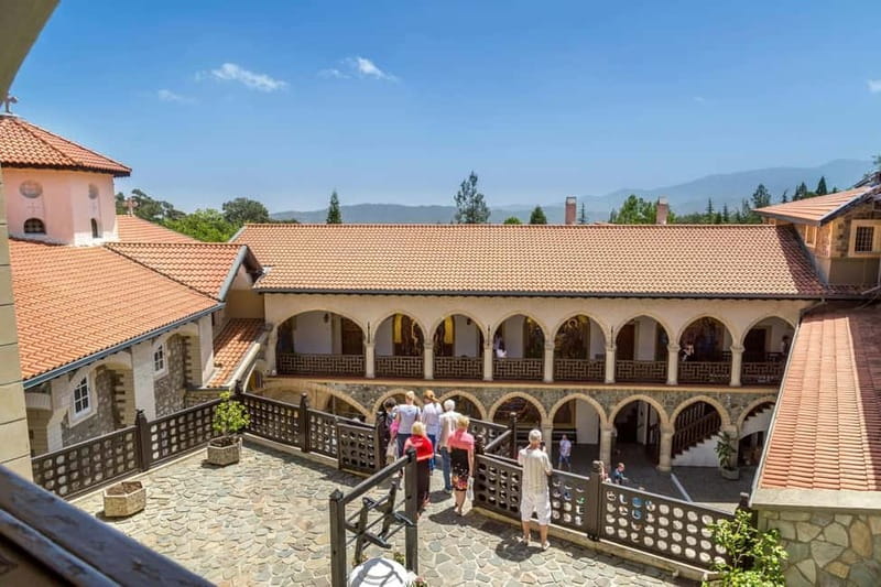 PAPHOS: Troodos Mountains "Monasteries & Villages" by coach - Troodos free time and the lunch question