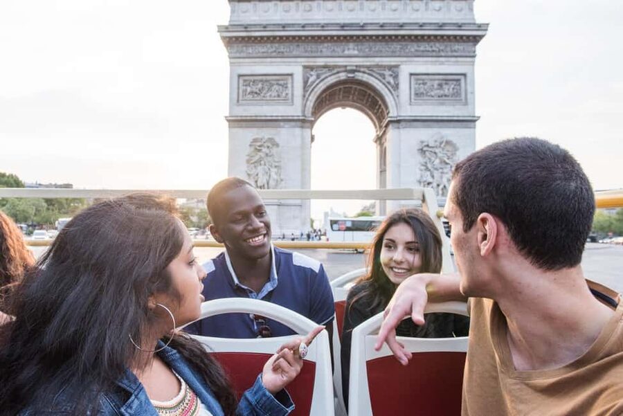 Paris: Arc de Triomphe Ticket & Big Bus Hop-on Hop-off Tour - A Smart First Look at Paris from the Top Deck