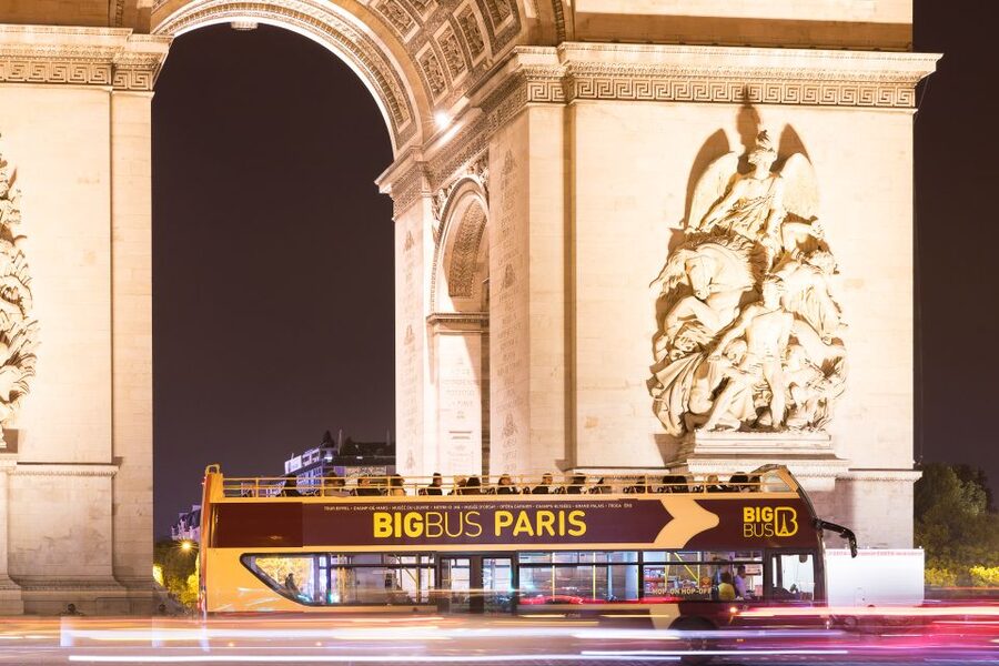 Paris: Big Bus Hop-on Hop-off Tour & Panoramic Night Tour - Starting at the Opéra area