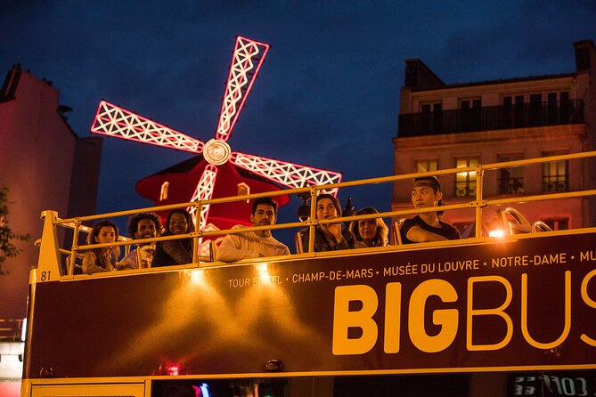 Paris Big Bus Open Top Panoramic Night Tour - What the open-top deck gives you