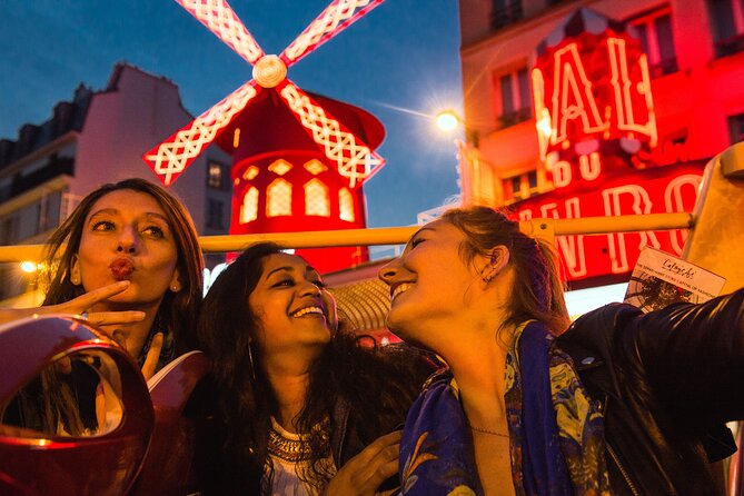 Paris Big Bus Open Top Panoramic Night Tour - From Moulin Rouge to the grand avenues