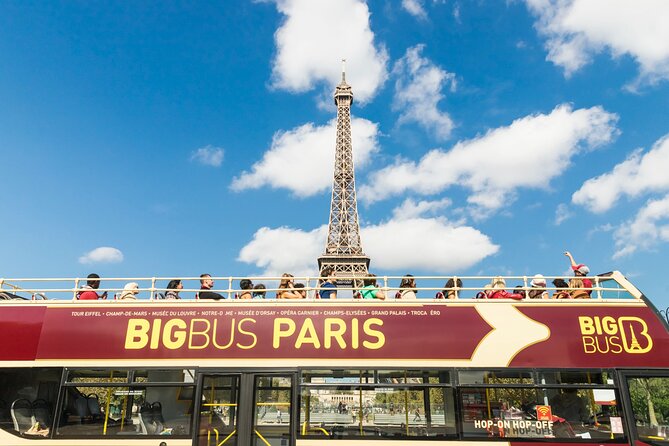Paris Big Bus Open Top Panoramic Night Tour - The Eiffel Tower moment