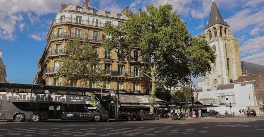 Paris Bus Toqué St Germain 3-Course Dinner w/ Champagne - Champagne is included, but other drinks cost extra