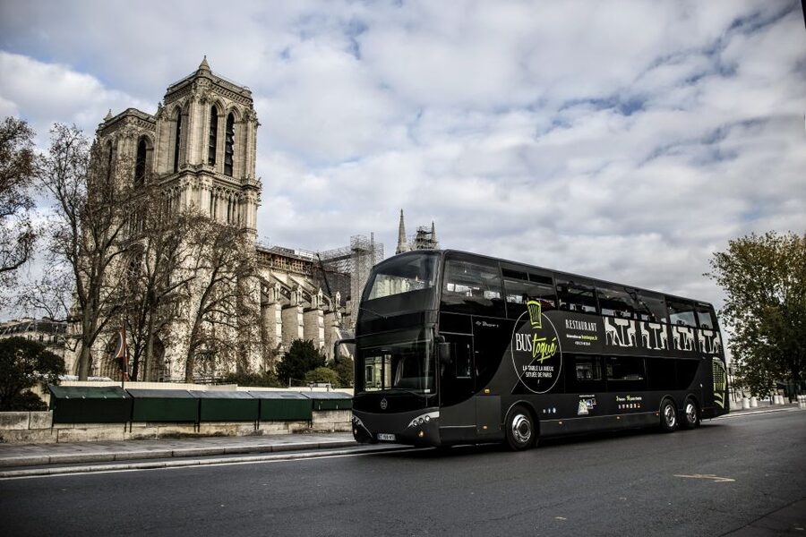 Paris: Champs Elysées Bus Toqué w/Lunch & Glass of Champagne - Key points at a glance