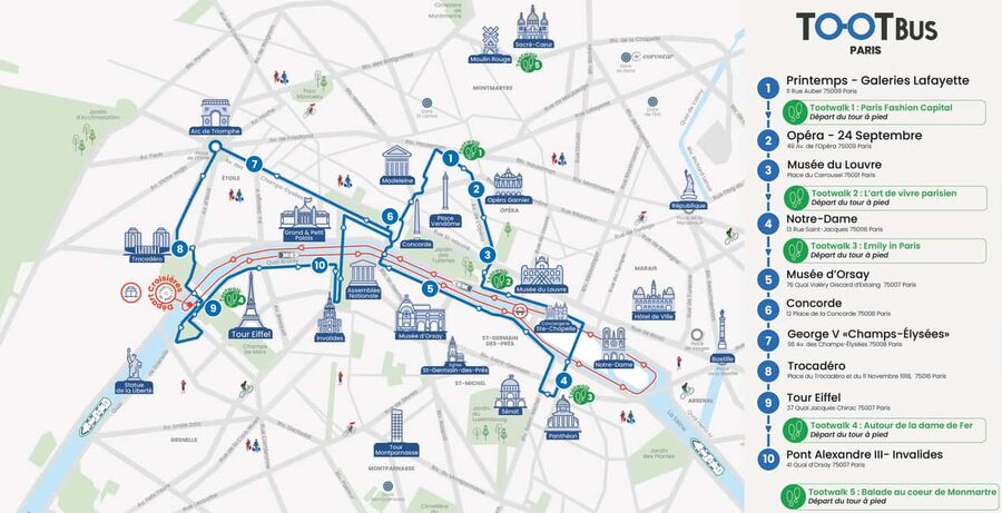Paris: Hop-on Hop-off Bus Tour & Seine Cruise Bundle Tour - One day, two days, or three?