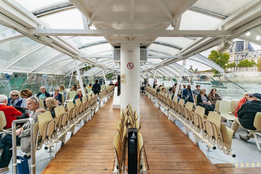 Paris: Hop-On Hop-Off Seine Cruise Pass with 9 Stops - What the boats are like in different weather